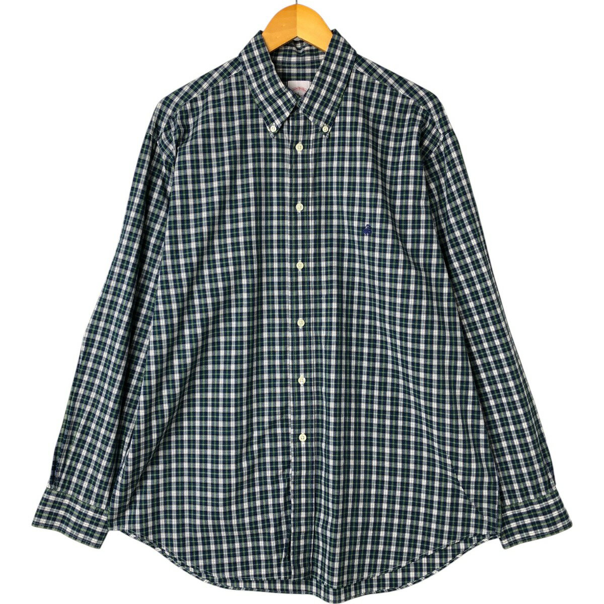 Rakuten - 古着 ブルックスブラザーズ Brooks Brothers 346 長袖 ボタンダウンチェックシャツ メンズL相当 /eaa541774 【中古】 【250501】 【NL2503】 【SS2603_50】