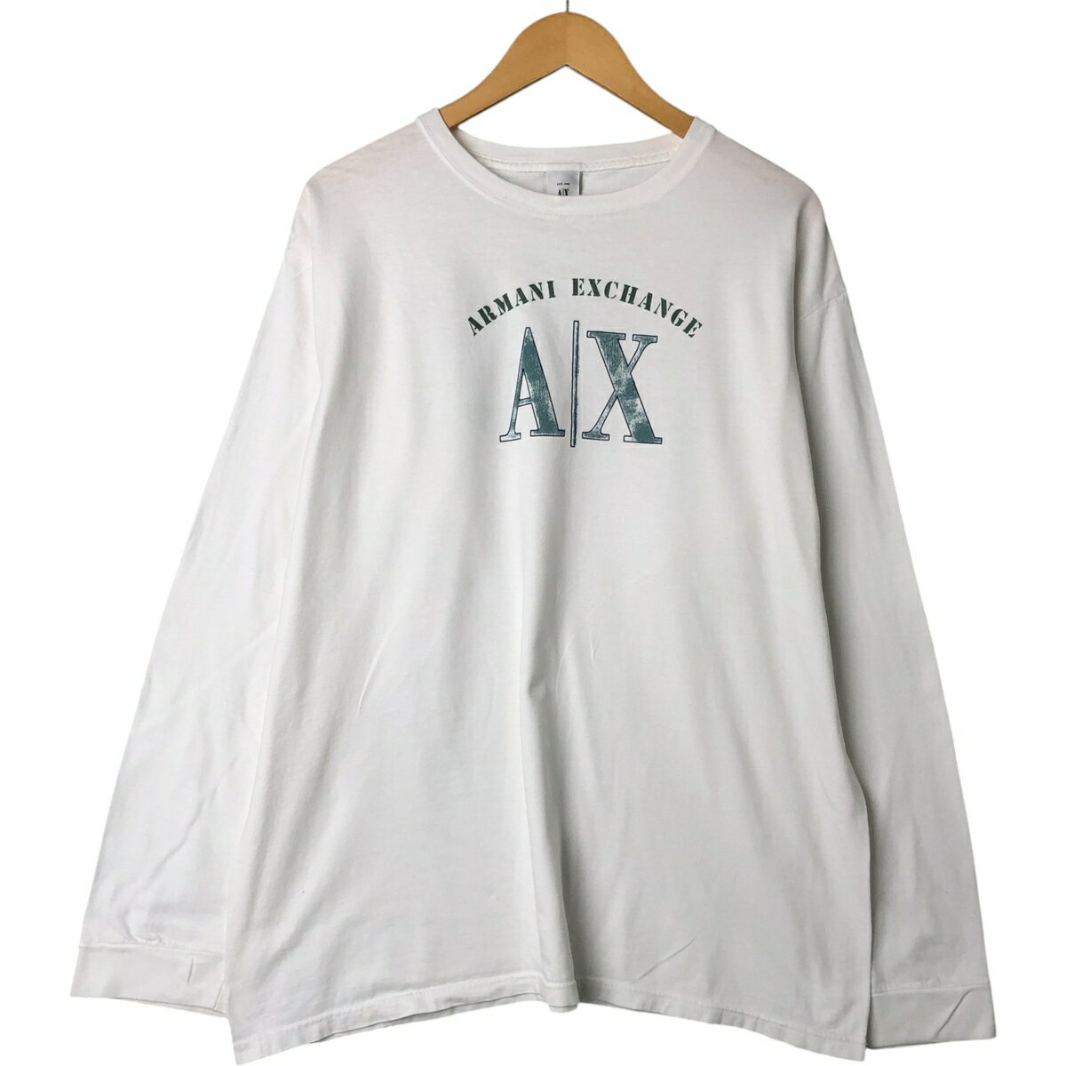 A/X ロゴ 長袖 Tシャツ ロンT 2色 関税送料無料 楽天市場】ロンt メンズ ブランド(ブランドアルマーニ