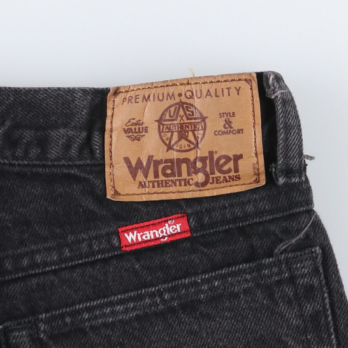 古着 80~90'S ラングラー Wrangler ブラックデニムショーツ ハーフパンツ USA製 メンズw30相当 ヴィンテージ /eaa542183 【中古】 【250426】