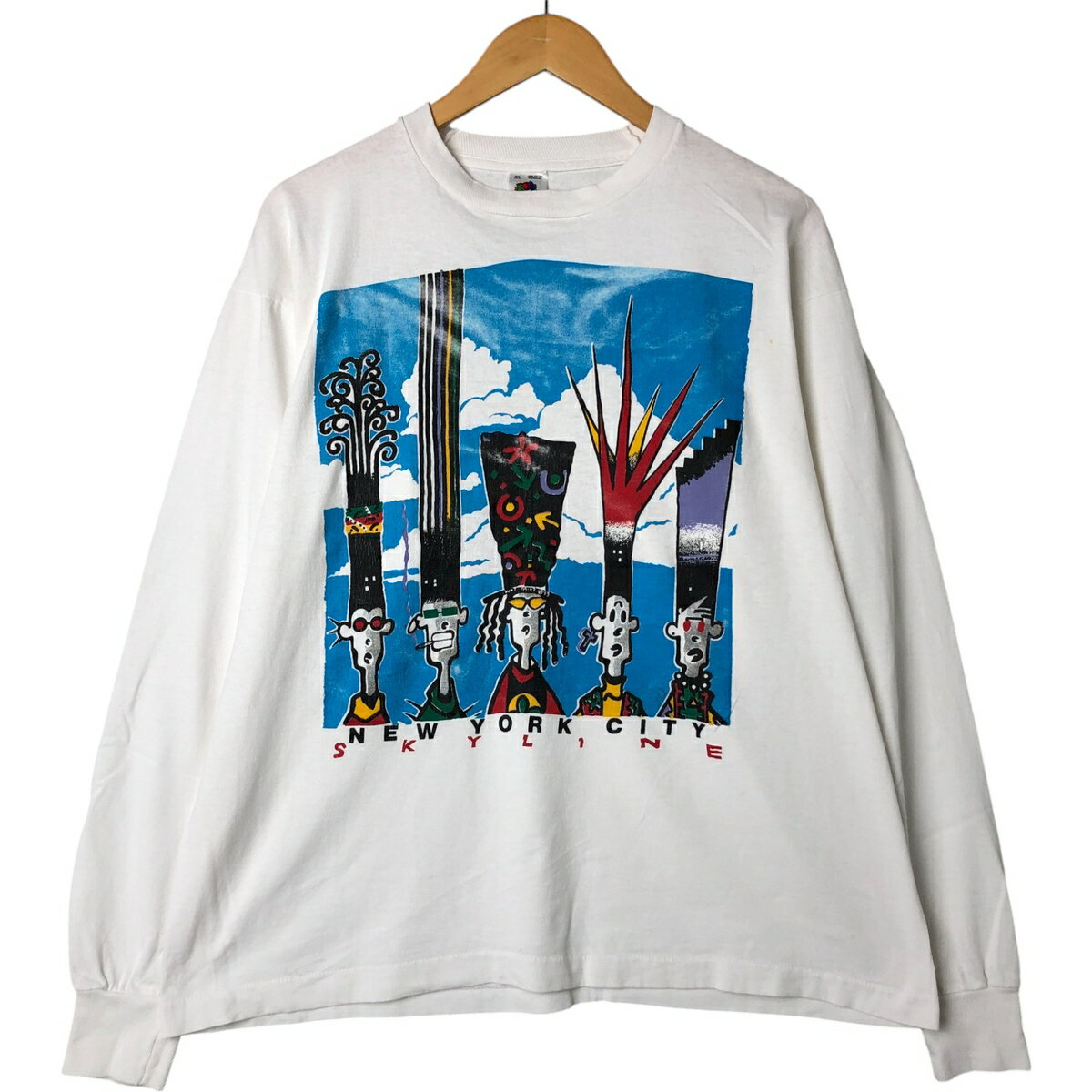 古着 90'S フルーツオブザルーム FRUIT OF THE LOOM ロングTシャツ ロンT USA製 メンズXL相当 /eaa542458 【中古】 【250428】 【NL2503】 【ss2601_30】