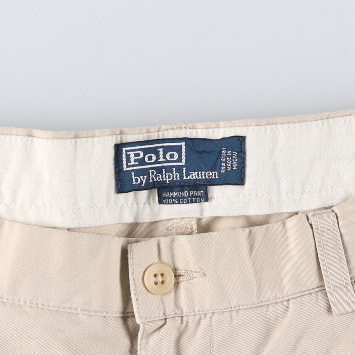 古着 ラルフローレン Ralph Lauren POLO by Ralph Lauren ツータック チノパンツ メンズw36相当 /eaa542525 【中古】 【250502】