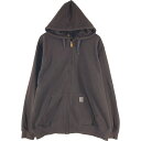 古着 カーハート Carhartt ORIGINAL FIT スウェットフルジップパーカー メンズXL相当 /eaa542575 【中古】 【250502】