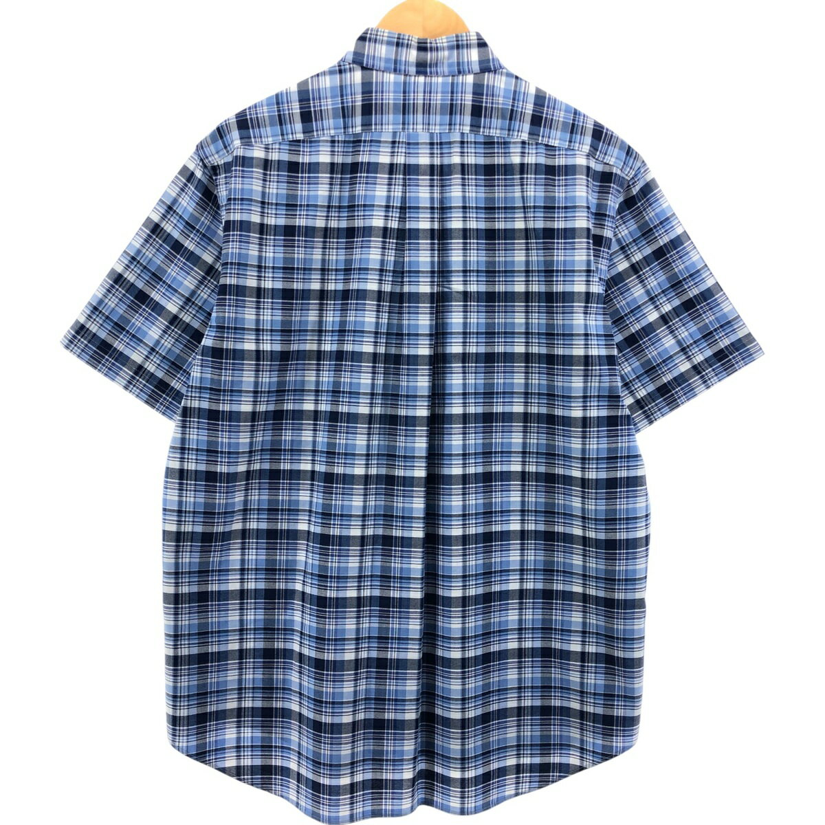 古着 ラルフローレン Ralph Lauren 半袖 ボタンダウン チェックシャツ メンズXL相当 /eaa542622 【中古】 【250426】