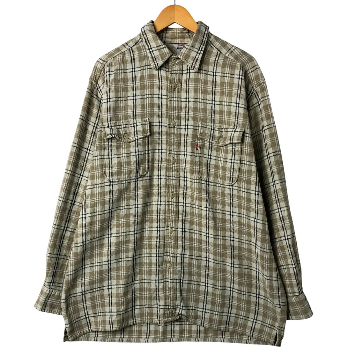 古着 90'S リーバイス Levi's DRY GOODS 長袖 フランネルチェックシャツ メンズL相当 ヴィンテージ /eaa542663 【中古】 【250503】 【NL2503】 【SS2603_10】