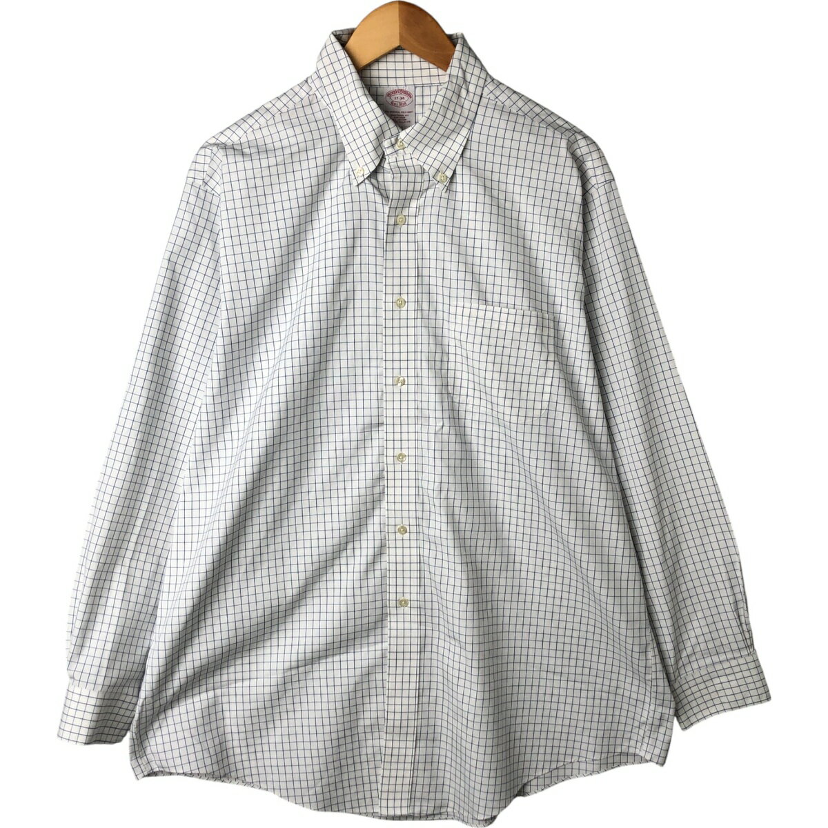 樂天商城 - 古着 ブルックスブラザーズ Brooks Brothers Est.1818 長袖 ボタンダウンチェックシャツ メンズXL相当 /eaa542925 【中古】 【250511】 【SS2603_30】
