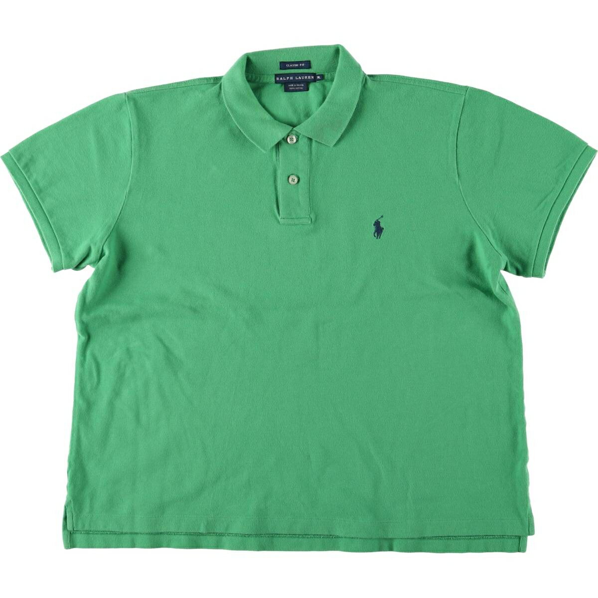 商品詳細 ブランド・Ralph Lauren・ラルフローレン・ 特徴・レギュラーカラー・半袖・ モデル/形状・CLASSIC FIT クラシックフィット・半袖 ポロシャツ・ 素材・コットン:100%・ 色・グリーン系 緑色・ 柄・無地・ワン...