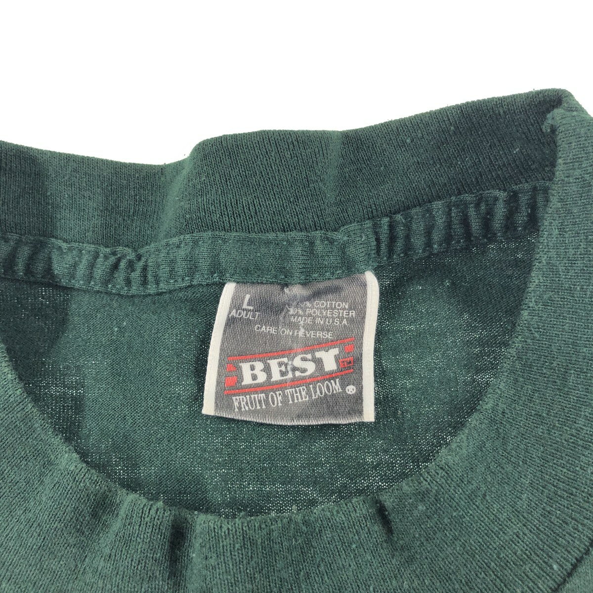 古着 90'S フルーツオブザルーム FRUIT OF THE LOOM BEST 無地Tシャツ USA製 メンズL相当 ヴィンテージ /eaa542968 【中古】 【250504】 【SS2509_10】