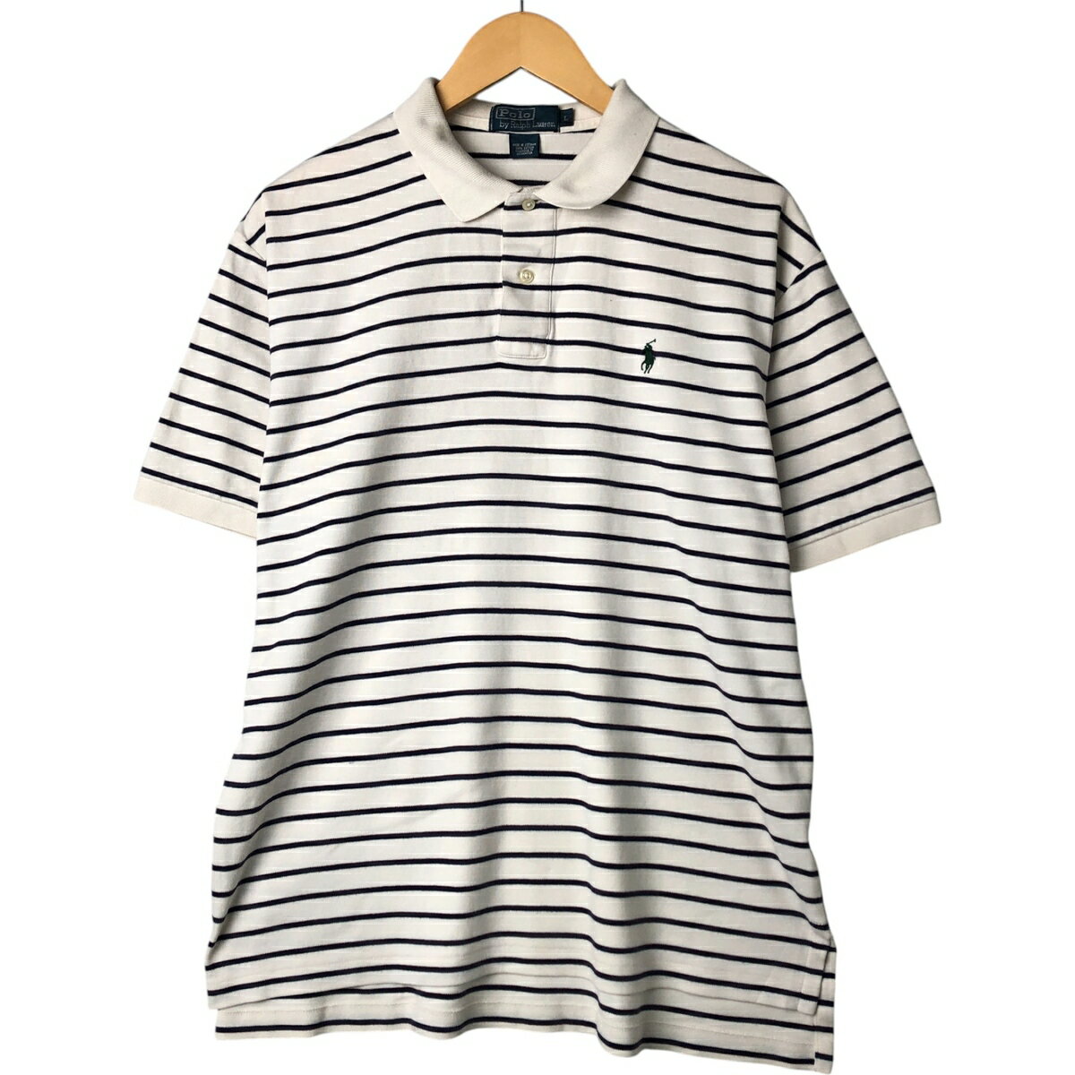 古着 ラルフローレン Ralph Lauren POLO by Ralph Lauren 半袖 ボーダー ポロシャツ メンズL相当 /eaa543026 【中古】 【250512】 【NL2503】 【SS2509_10】