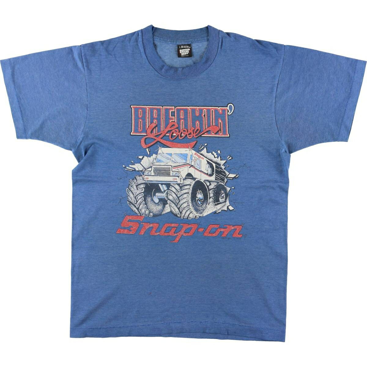 楽天古着屋JAM古着 90'S スクリーンスターズ SCREEN STARS SNAP-ON アドバタイジングTシャツ USA製 メンズL相当 ヴィンテージ /eaa543472 【中古】 【250430】