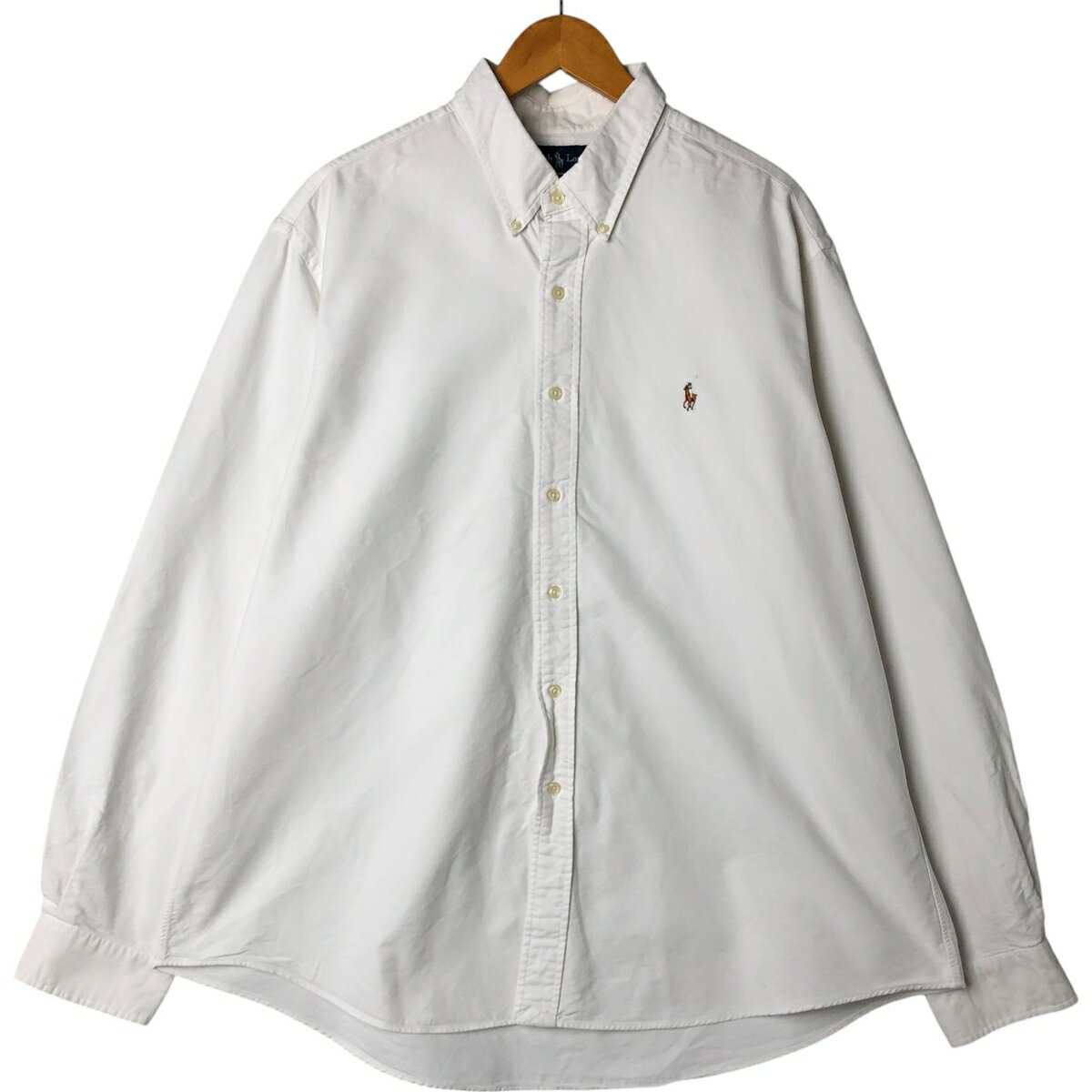 樂天商城 - 古着 ラルフローレン Ralph Lauren CUSTOM FIT 長袖 ボタンダウンシャツ メンズXXL相当 /eaa543519 【中古】 【250428】 【NL2503】