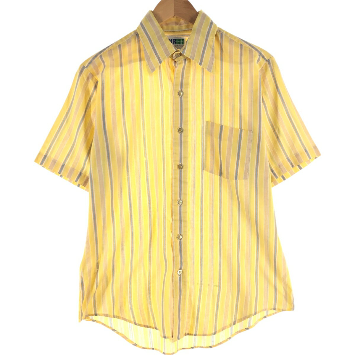 古着 70'S MR.DEE CEE マルチストライプ 半袖 ストライプシャツ USA製 メンズM相当 ヴィンテージ /eaa543569 【中古】 【250427】 【SS2509_30】