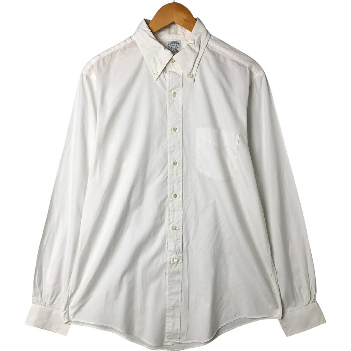 古着 90'S ブルックスブラザーズ Brooks Brothers MAKERS 長袖 ボタンダウンシャツ USA製 メンズL相当 ヴィンテージ /eaa543624 【中古】 【250503】 【NL2503】