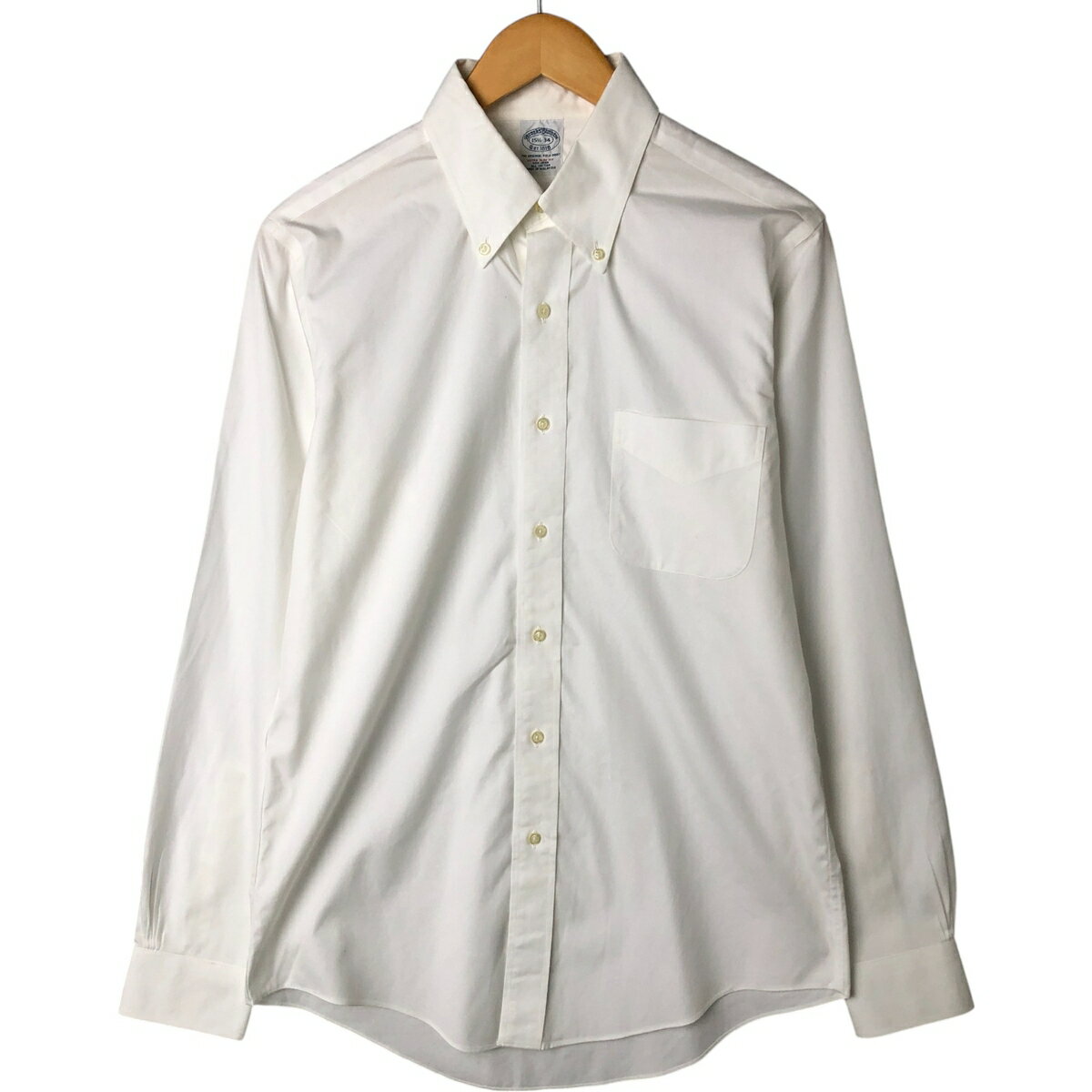 Rakuten - 古着 ブルックスブラザーズ Brooks Brothers Est.1818 長袖 ボタンダウンシャツ メンズM相当 /eaa543632 【中古】 【250503】 【NL2503】 【SS2603_50】
