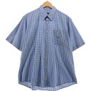 古着 バーバリー Burberry's LONDON 半袖 ボタンダウン チェックシャツ メンズXL相当 /eaa543736 【中古】 【250429】