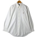 古着 ラルフローレン Ralph Lauren YARMOUTH 長袖 ボタンダウンシャツ メンズL相当 /eaa543788 【中古】 【250428】 【NL2503】(4)