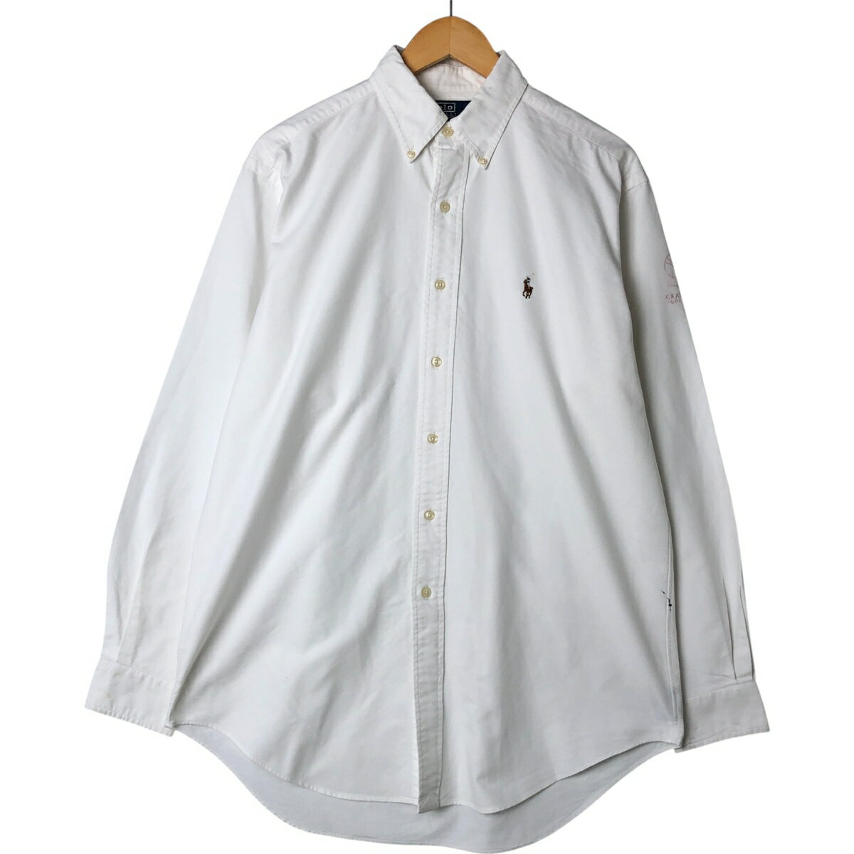 古着 ラルフローレン Ralph Lauren POLO by Ralph Lauren YARMOUTH 長袖 ボタンダウンシャツ メンズM相当 /eaa543791 【中古】 【25042..