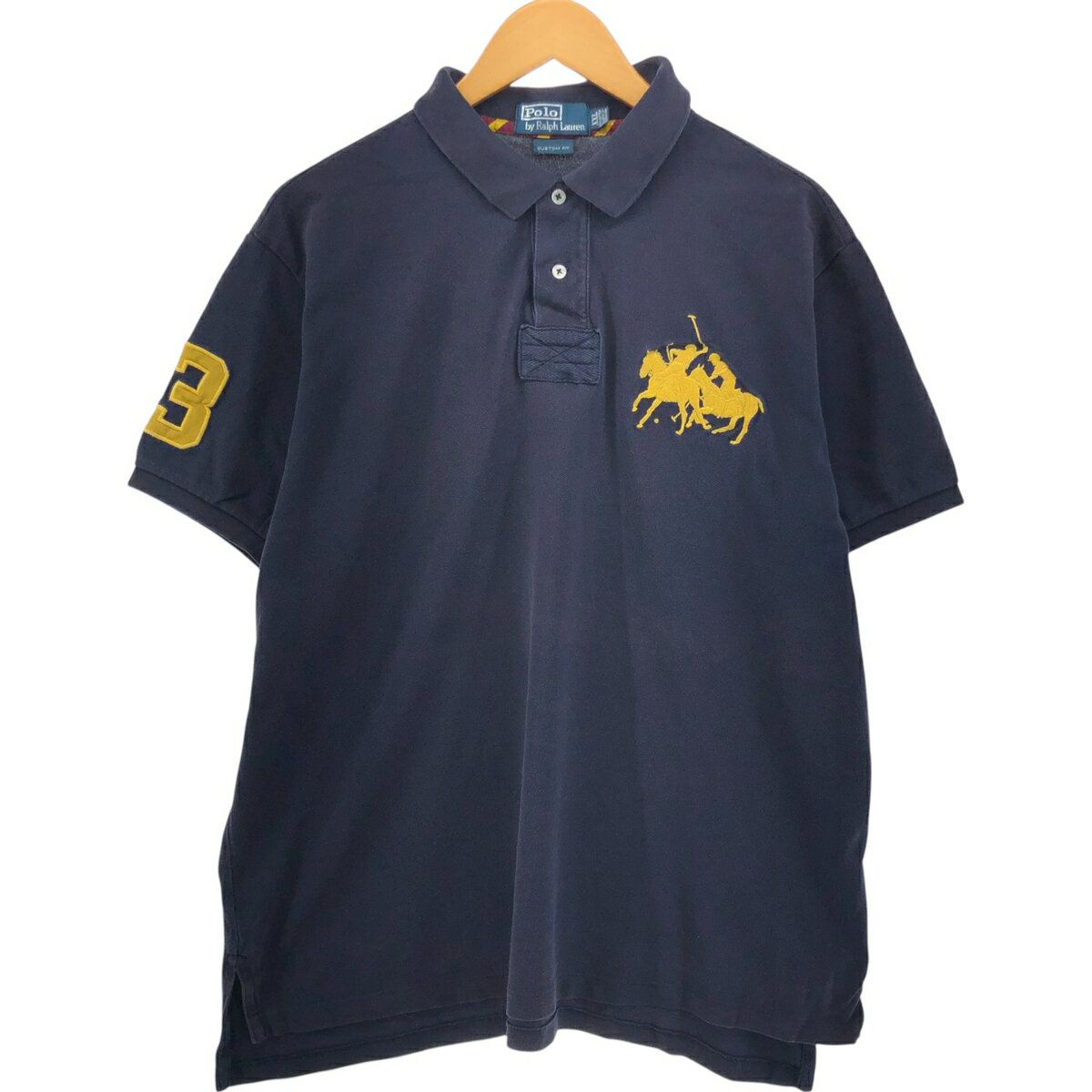 樂天商城 - 古着 ラルフローレン Ralph Lauren POLO by Ralph Lauren CUSTOM FIT 半袖 ポロシャツ メンズXXL相当 /eaa543804 【中古】 【250503】 【SS2603_10】