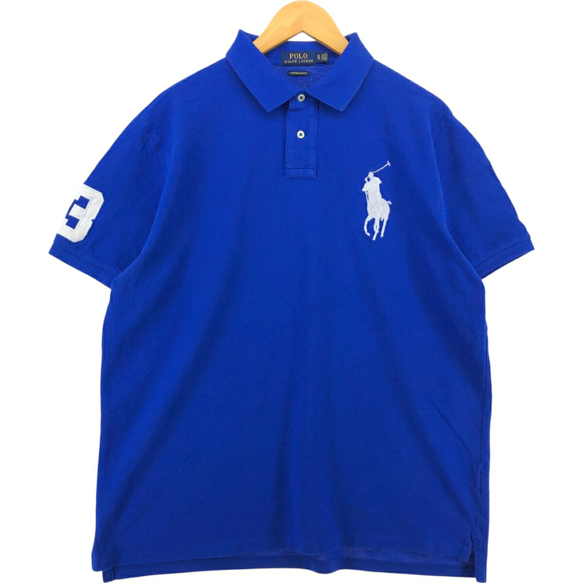 古着 ラルフローレン Ralph Lauren POLO RALPH LAUREN CUSTOM SLIM FIT ビッグポニー 半袖 ポロシャツ メンズXL相当 /eaa544010 【中古】 【250502】 【SS2509_10】