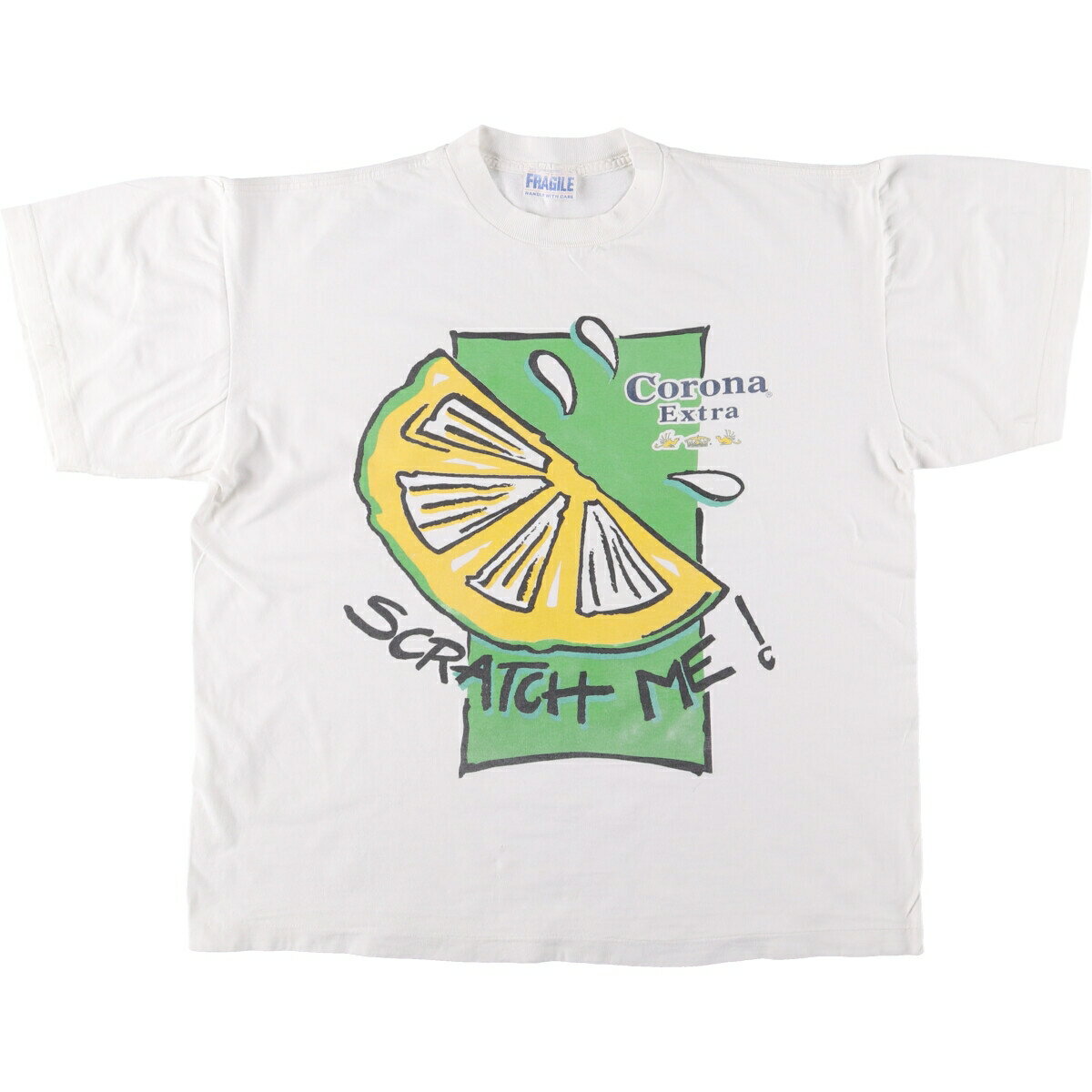 古着 FRAGILE CORONA EXTRA コロナエキストラ アドバタイジングTシャツ メンズXL相当 /eaa544132 【中古】 【250503】