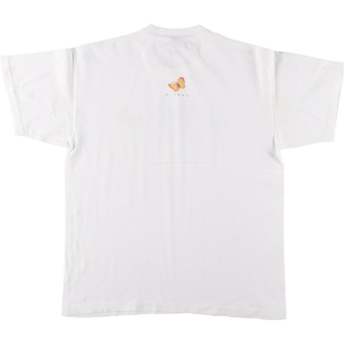 古着 90'S バタフライ柄 アニマルTシャツ メンズL相当 ヴィンテージ /eaa544144 【中古】 【250503】 【SS2509_10】