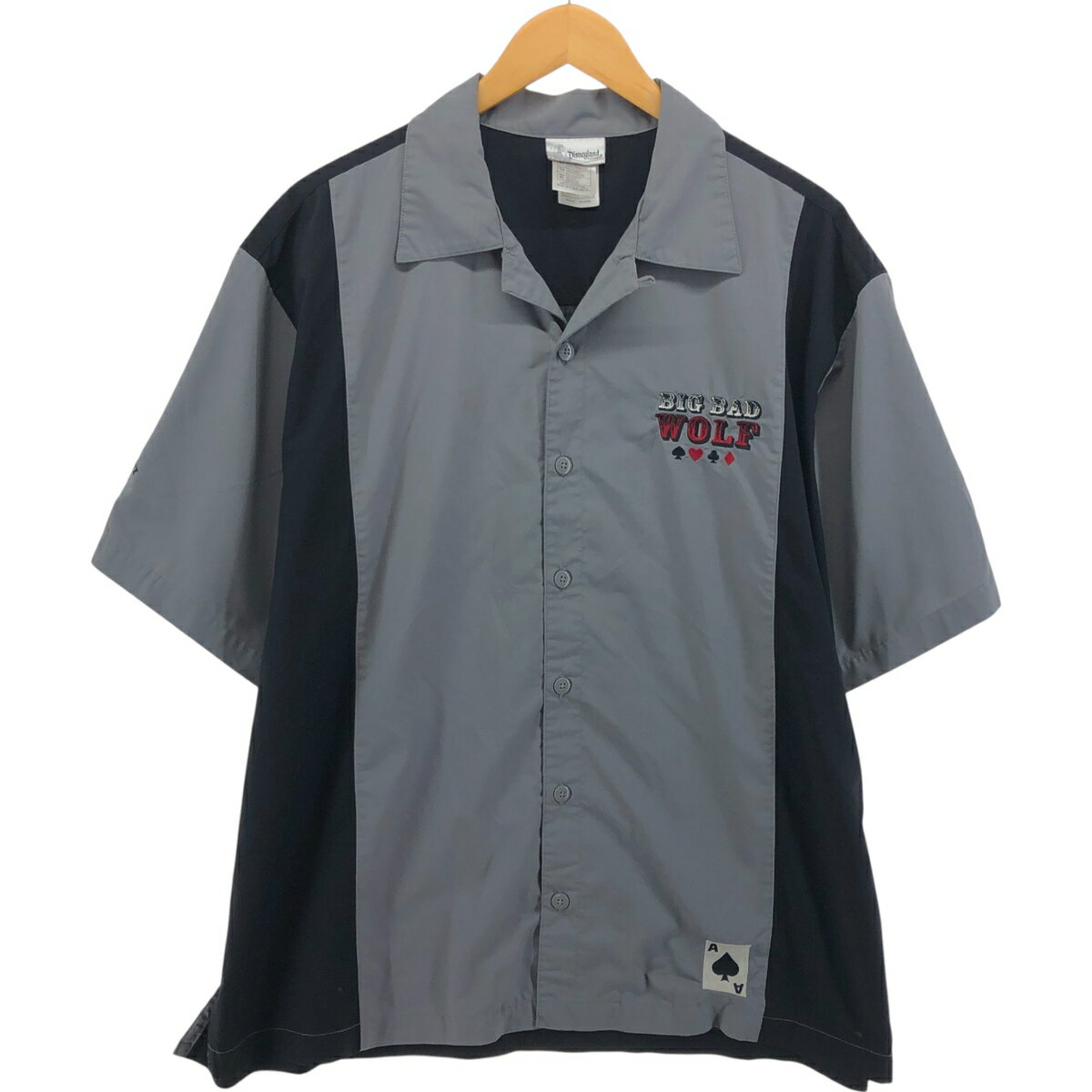 古着 ディズニー DISNEYLAND RESORT BIG BAD WOLF ビッグバットウルフ オープンカラー ボウリングシャツ ボックスシャツ メンズXL相当 /eaa544399 【中古】 【250503】 【GR-SNS】のサムネイル