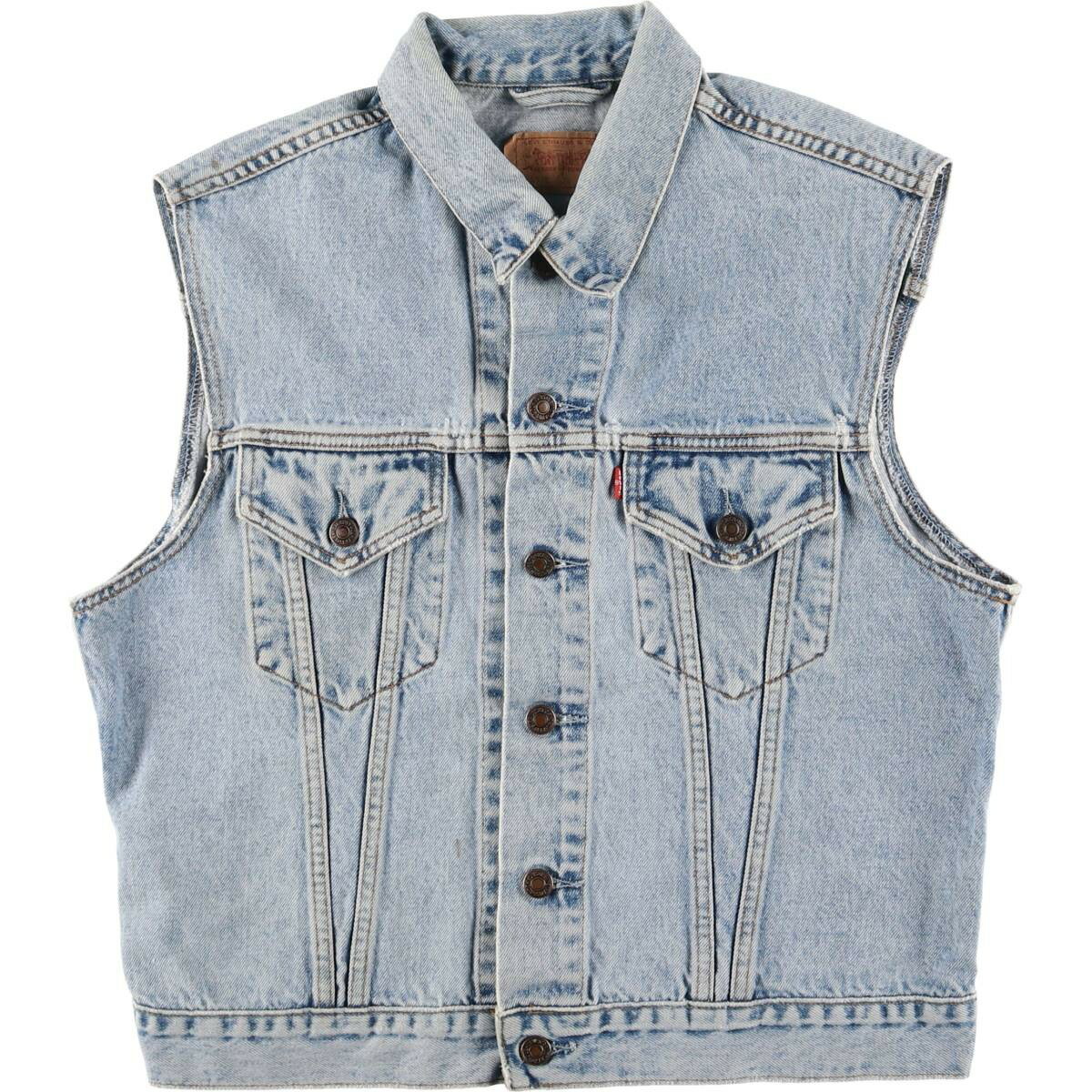 古着 90'S リーバイス Levi's デニムベスト メンズXL相当 ヴィンテージ /eaa544525 【中古】 【250505】 【SS2603_10】 ブルー系 春秋冬