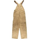 古着 90'S カーハート Carhartt ダブルニー ダック オーバーオール USA製 メンズw34相当 ヴィンテージ /eaa544631 【中古】 【250504】