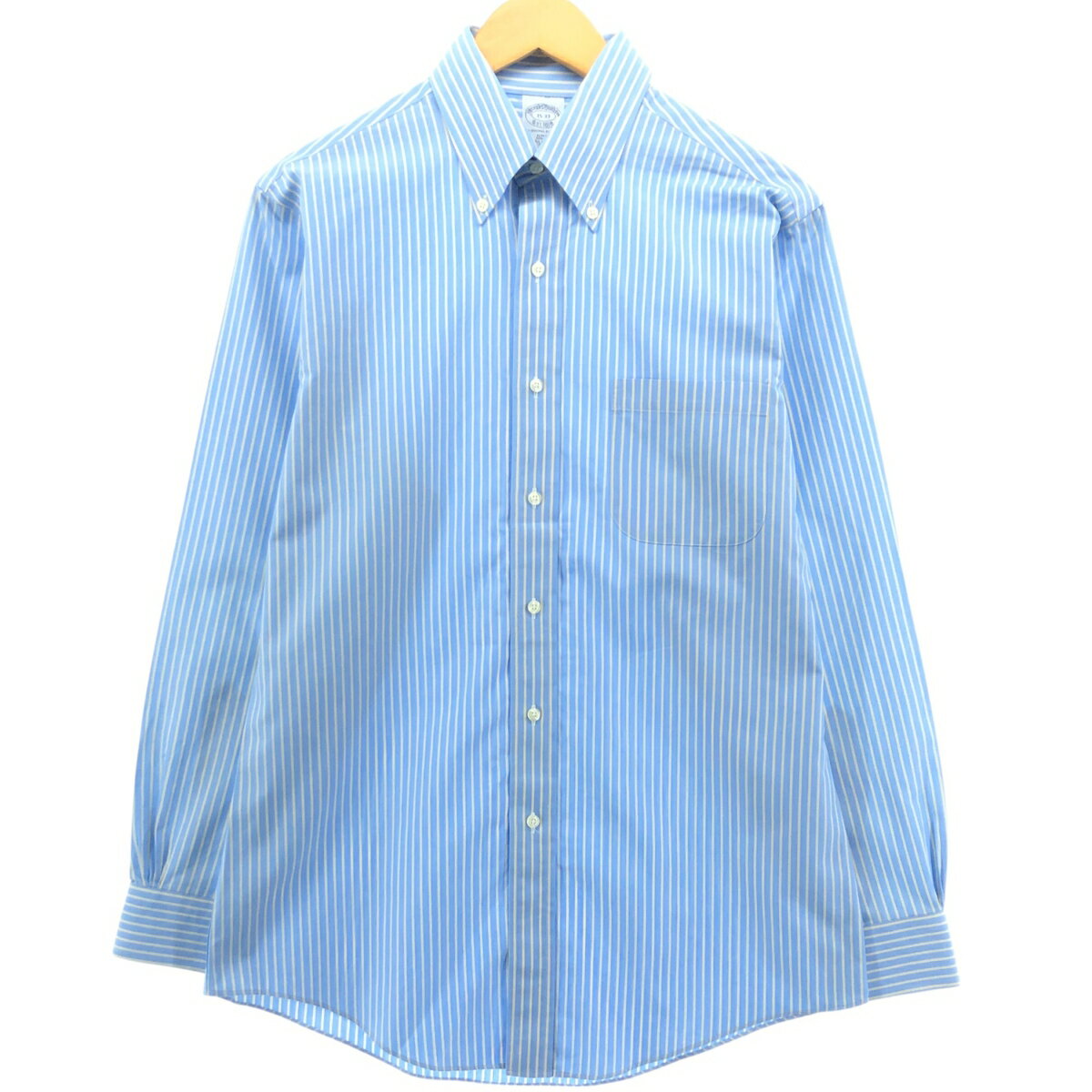 古着 ブルックスブラザーズ Brooks Brothers Est.1818 長袖 ボタンダウンストライプシャツ メンズM相当 /eaa544964 【中古】 【250505】 【SS2606_50】