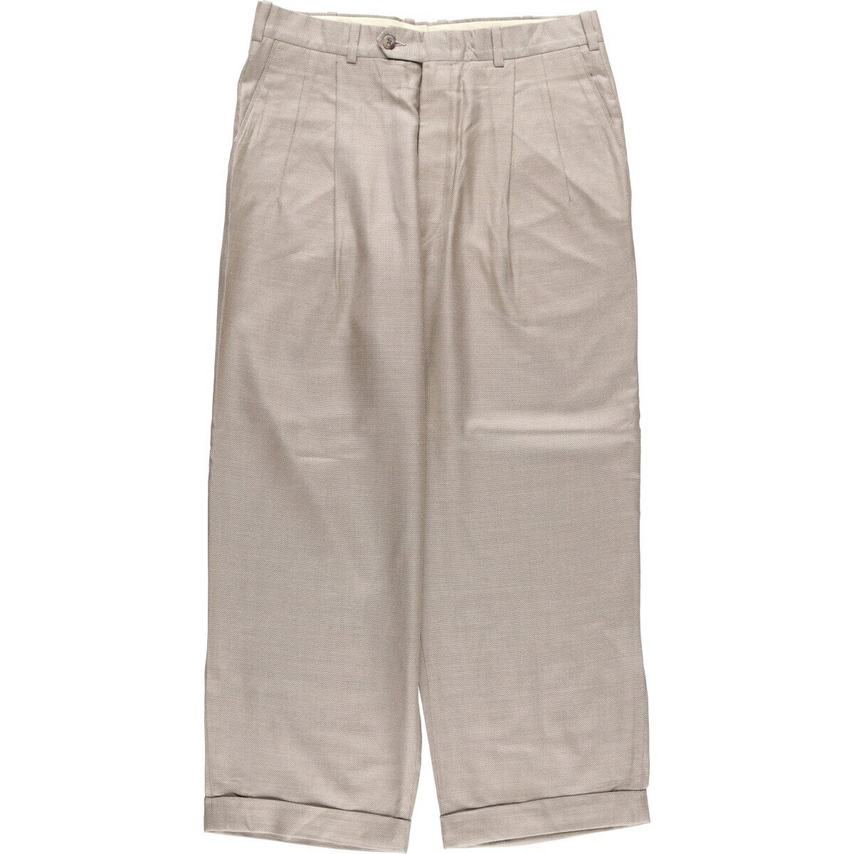 Rakuten - 古着 ノードストローム NORDSTROM ツータック シルク×ウール スラックスパンツ USA製 レディースXL(w32)相当 /eaa545053 【中古】 【251011】 【Elulu/エルル】