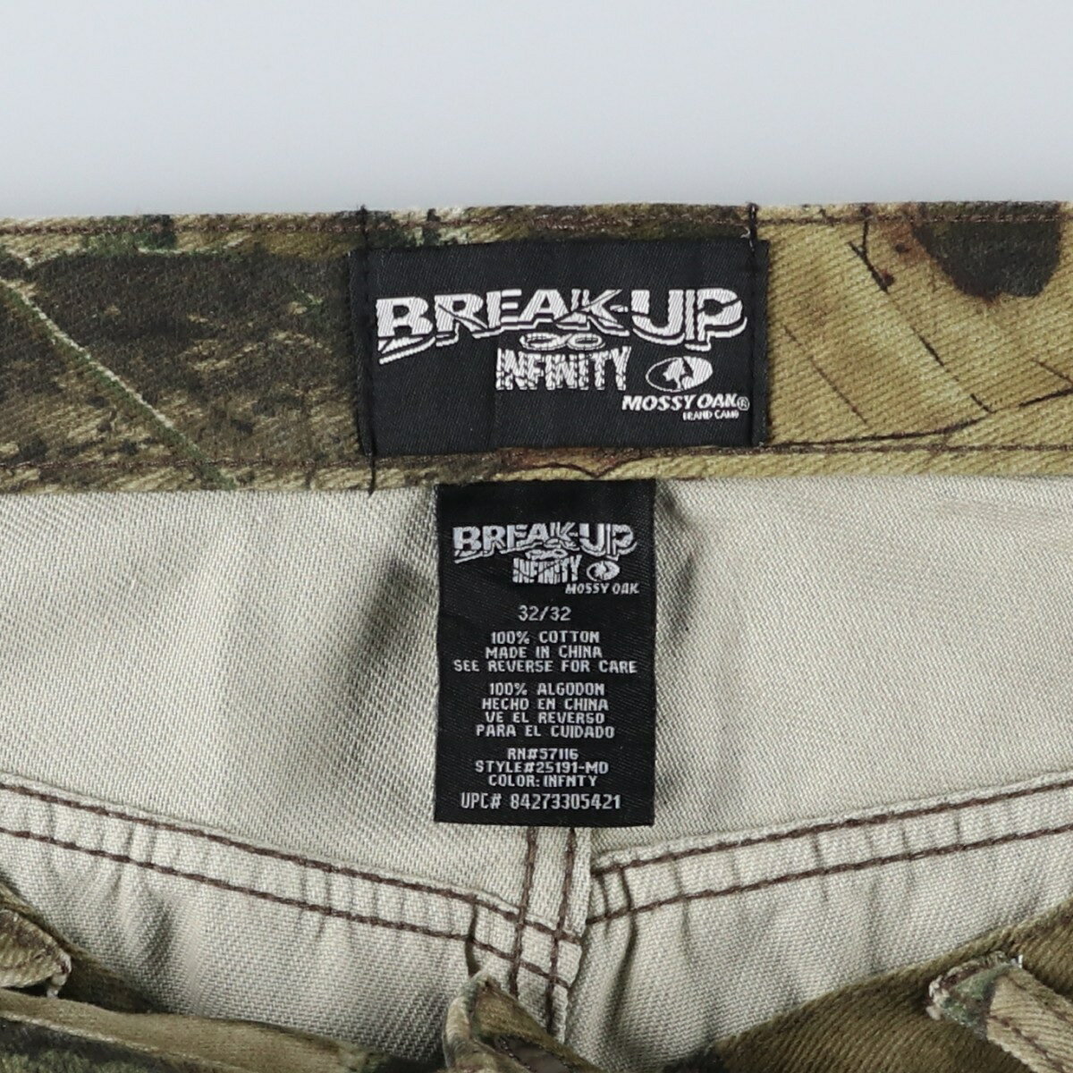 古着 モッシーオーク MOSSY OAK BREAK-UP INFINITY リアルツリーカモ デニムパンツ メンズw34相当 /eaa545159 【中古】 【260306】