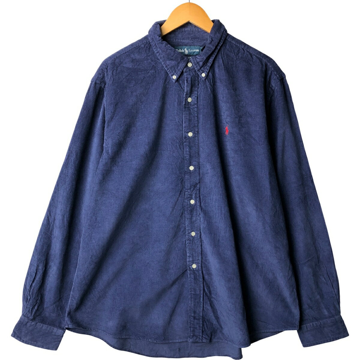 古着 ラルフローレン Ralph Lauren CUSTOM FIT 長袖 ボタンダウン コーデュロイシャツ メンズXXL相当 /eaa545526 【中古】 【251011】