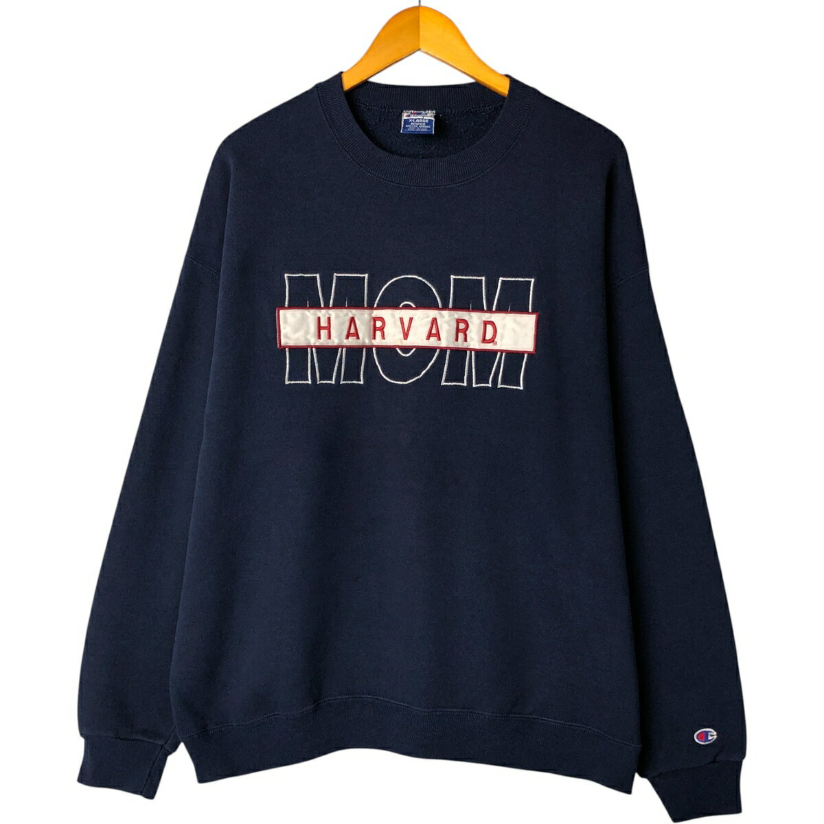 Hawaiian - 古着 90'S チャンピオン Champion AUTHENTIC ATHLETIC APPAREL HARVARD ハーバード大学 カレッジスウェットシャツ トレーナー USA製 メンズXL相当 ヴィンテージ /eaa545816 【中古】 【250906】 【SS2603_10】 ネイビー系 春夏秋冬