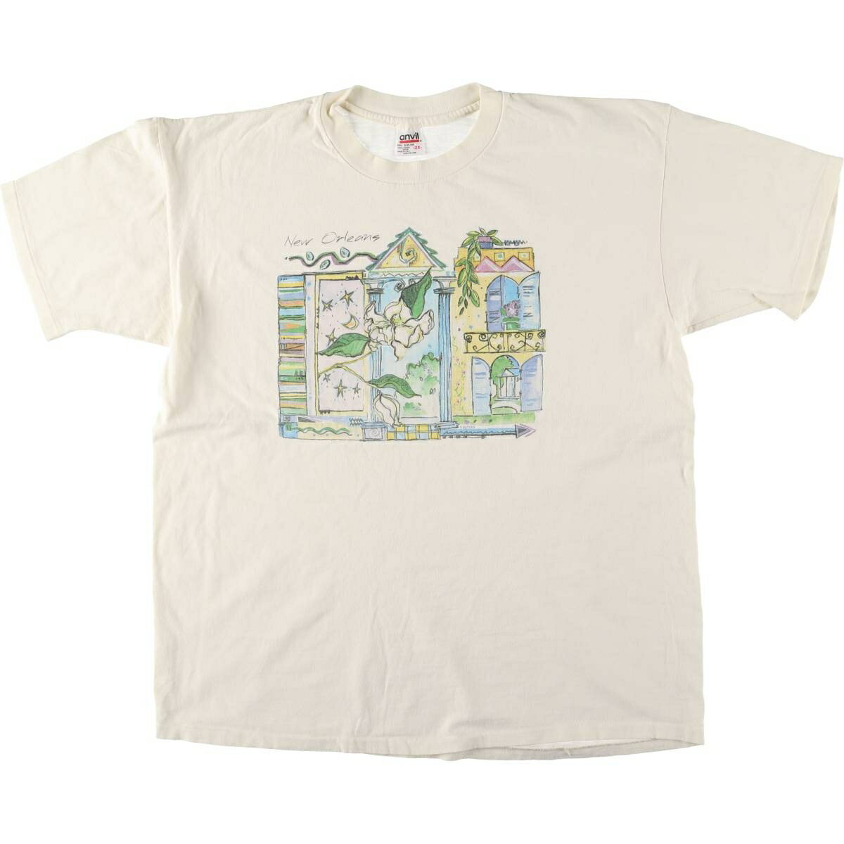 古着 90'S アンビル Anvil アートTシャツ USA製 メンズXXL相当 ヴィンテージ /eaa546490 【中古】 【250503】 【SS2603_50】
