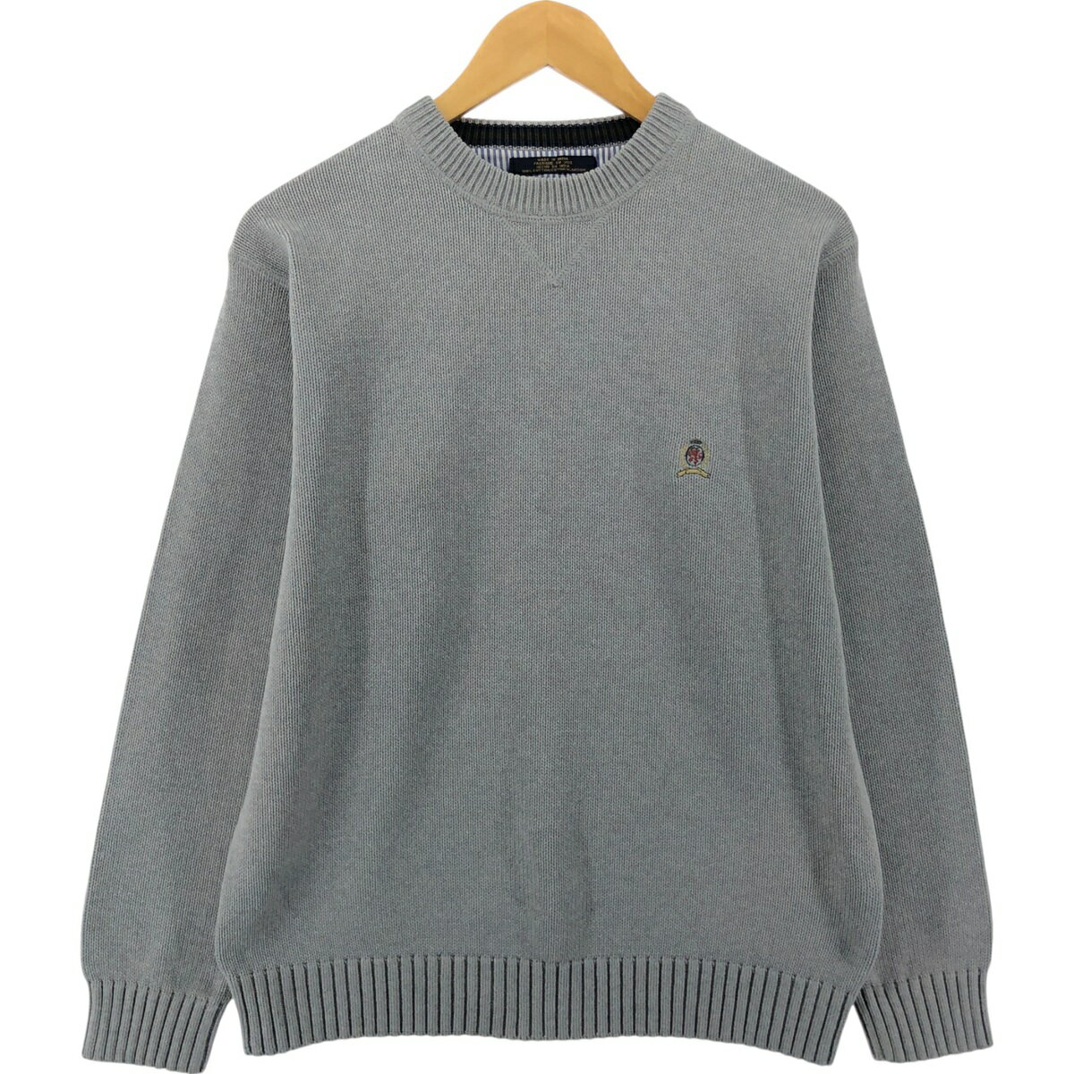 Rakuten - 古着 00'S トミーヒルフィガー TOMMY HILFIGER コットンニットセーター メンズS相当 /eaa546645 【中古】 【251208】 グレー系 秋冬