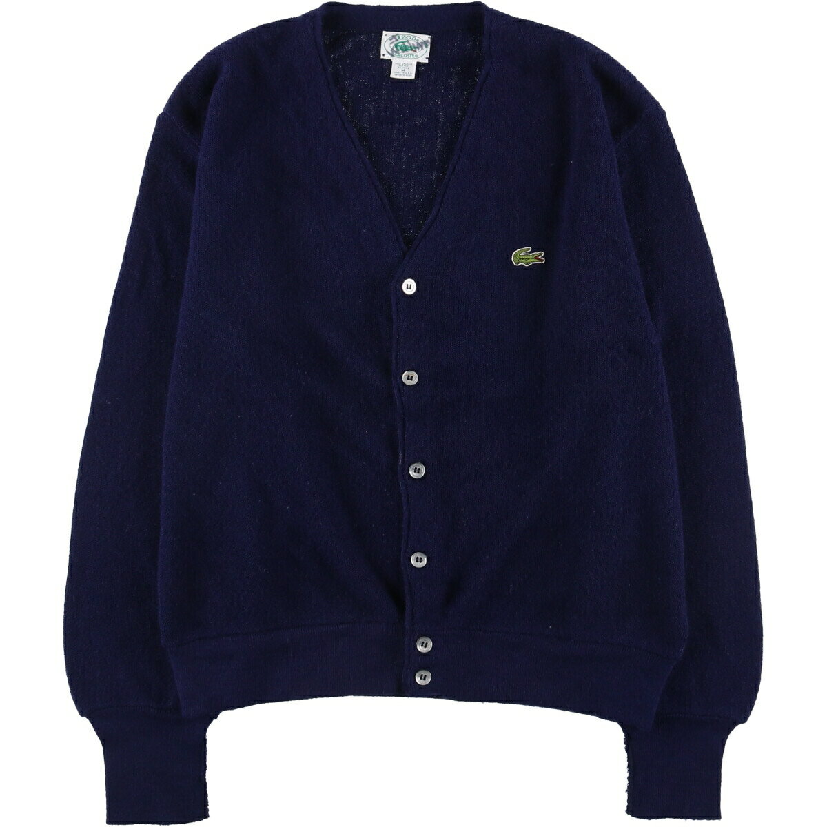 樂天商城 - 古着 80~90'S ラコステ LACOSTE IZOD アクリルニットカーディガン USA製 メンズM相当 ヴィンテージ /eaa546661 【中古】 【251229】 ネイビー系 春秋冬