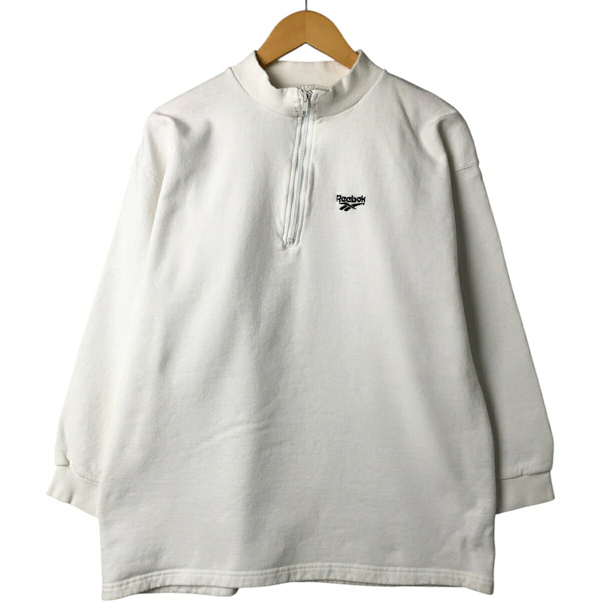 古着 90'S リーボック Reebok ハーフジップスウェットシャツ トレーナー USA製 メンズL相当 ヴィンテージ /eaa546694 【中古】 【250505】 【NL2503】 【SS2603_30】