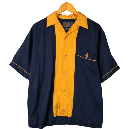 古着 オープンカラー レーヨンボウリングシャツ ボックスシャツ メンズS相当 /eaa546857 【中古】 【250506】 【NL2503】