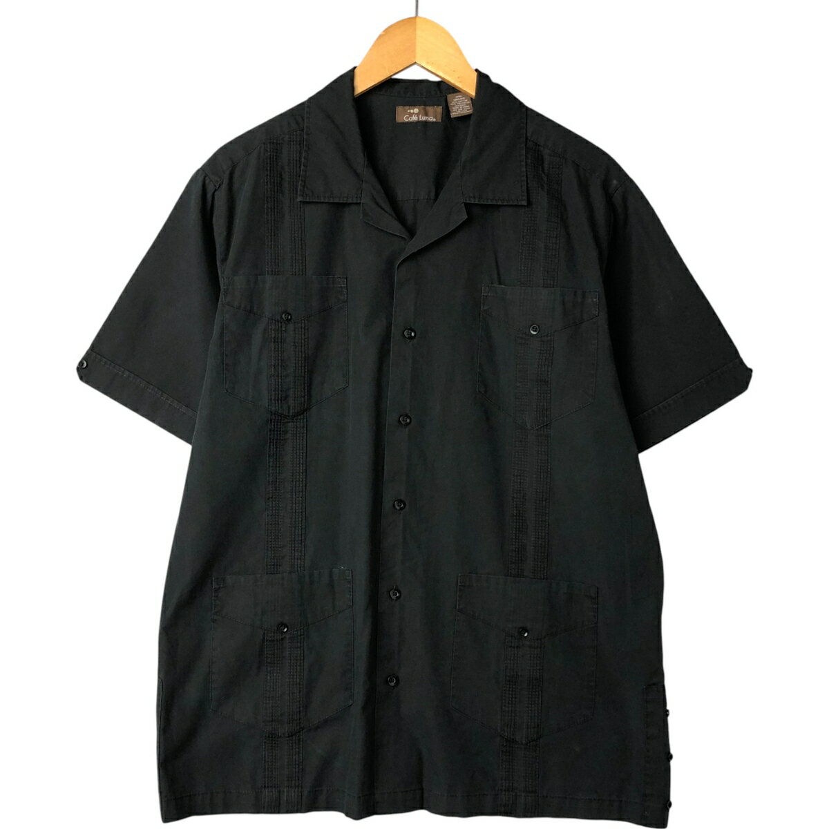 古着 Caf? Luna 半袖 オープンカラー メキシカンシャツ キューバシャツ ボックスシャツ メンズL相当 /eaa546865 【中古】 【250507】 【NL2503】 【SS2509_10】