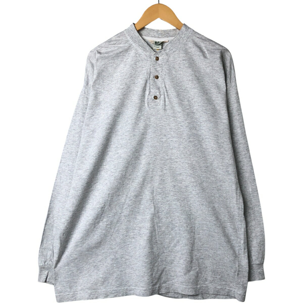 Rakuten - 古着 80~90'S アールイーアイ REI ヘンリーネック ロングTシャツ ロンT USA製 メンズL相当 ヴィンテージ /eaa546904 【中古】 【250514】 【NL2503】 【SS2603_30】