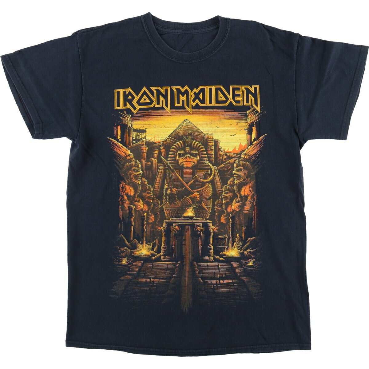 古着 IRON MAIDEN アイアンメイデン バンドTシャツ バンT メンズS相当 /eaa547071 【中古】 【250511】 【SS2603_30】 ブラック系 春夏秋