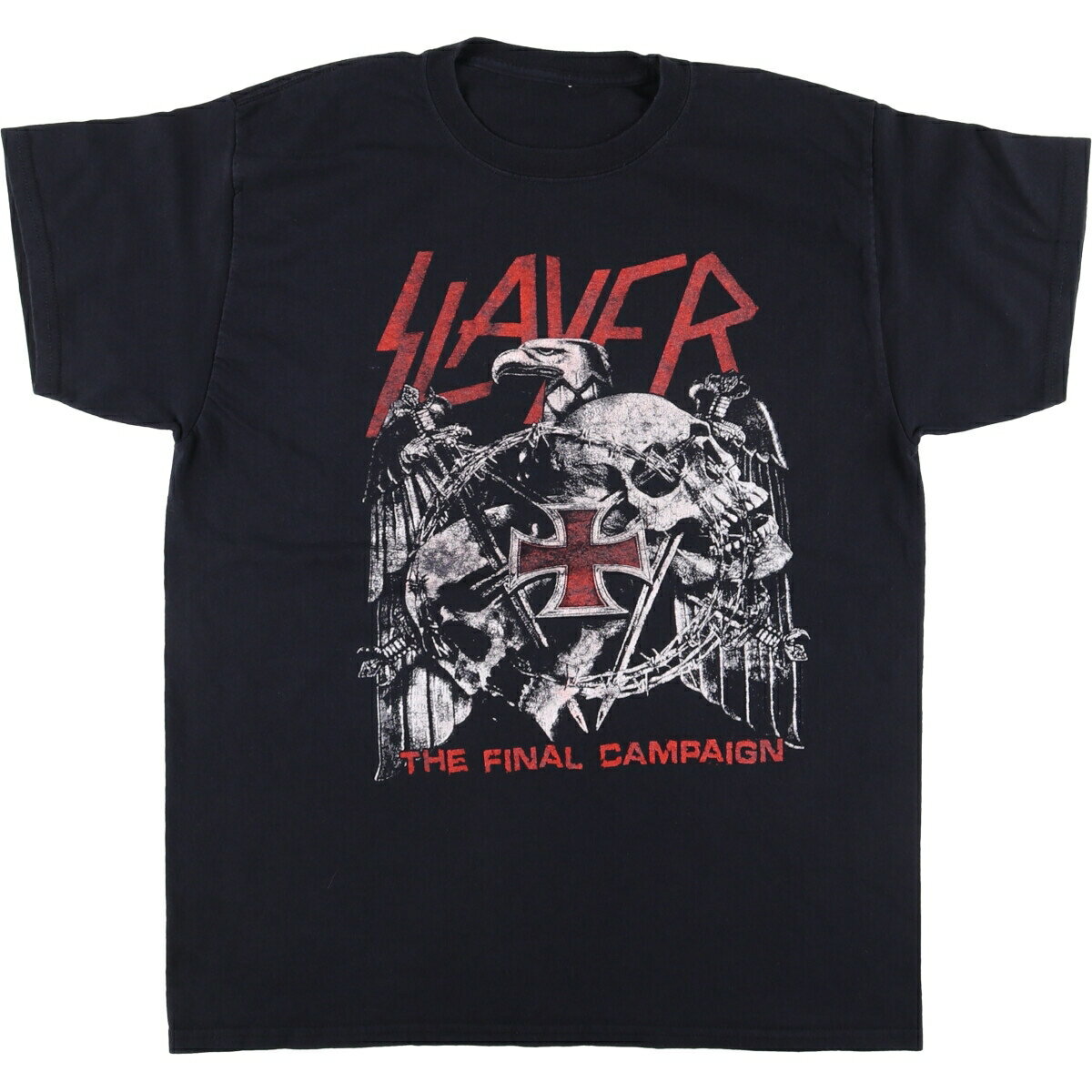 古着 Slayer スレイヤー ドクロ柄 スカル柄 鷲柄 イーグル柄 バンドTシャツ バンT メンズM相当 /eaa547077 【中古】 【250511】 【SS25..