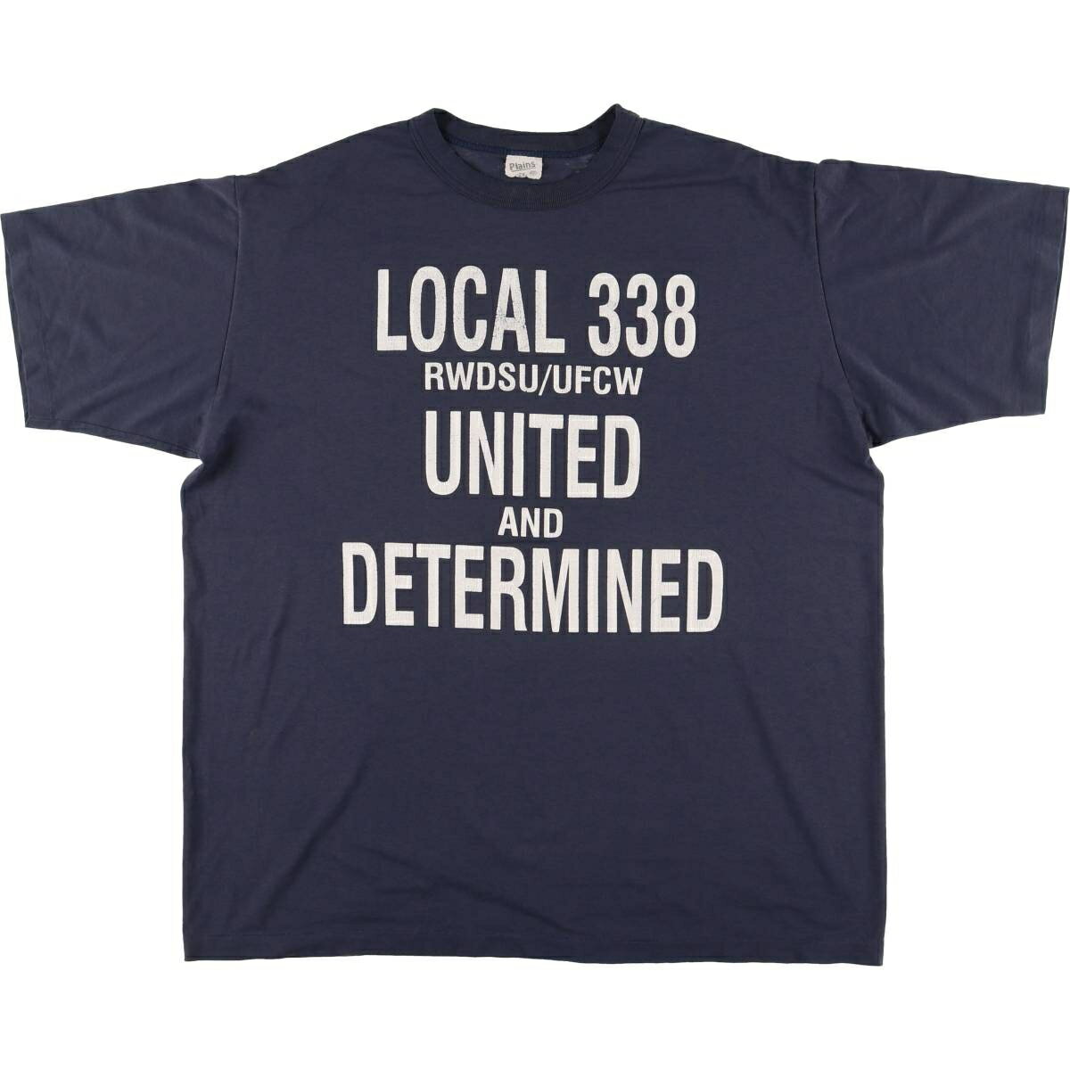 Rakuten - 古着 90'S PLAINS メッセージプリントTシャツ USA製 メンズXXL相当 ヴィンテージ /eaa547108 【中古】 【250515】 【SS2603_30】