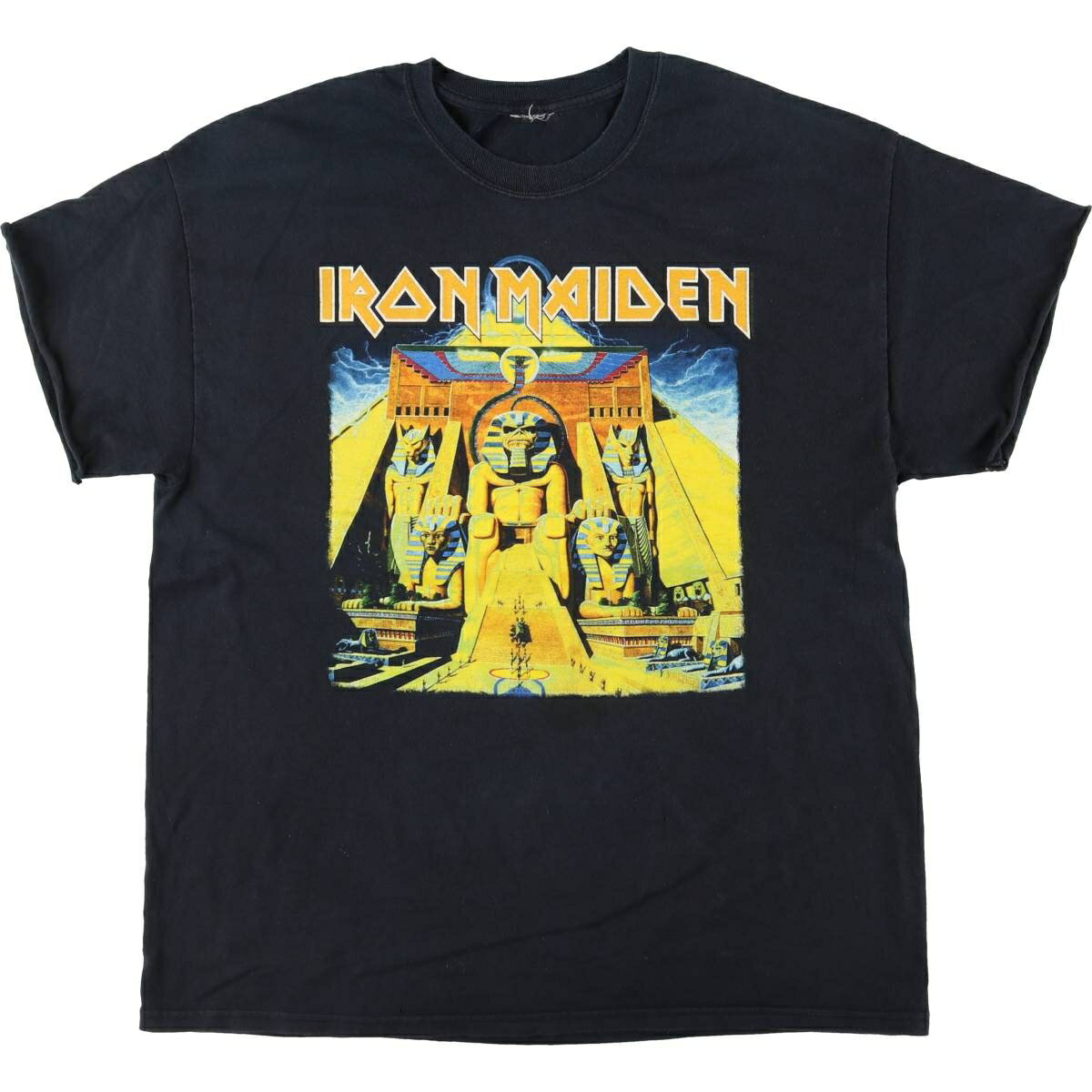 Shirts, T-Shirts - 古着 IRON MAIDEN アイアンメイデン バンドTシャツ バンT メンズL相当 /eaa547186 【中古】 【250511】 【SS2603_30】 ブラック系 春夏秋