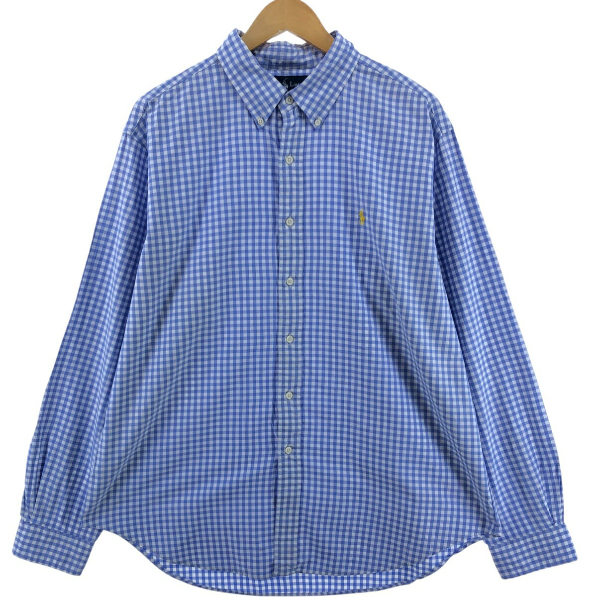 古着 ラルフローレン Ralph Lauren CLASSIC FIT ギンガムチェック 長袖 ボタンダウンチェックシャツ メンズXL相当 /eaa547432 【中古】 【250509】