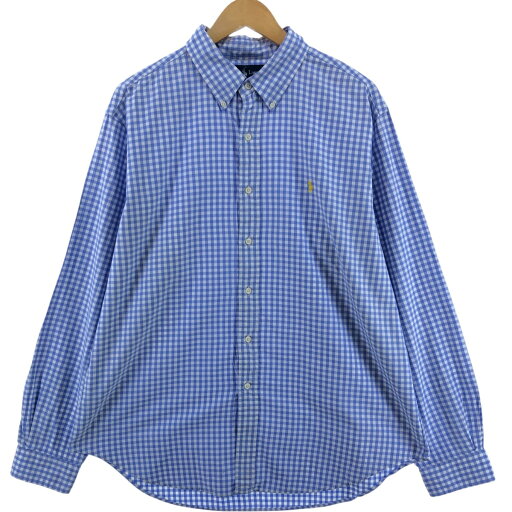 古着 ラルフローレン Ralph Lauren CLASSIC FIT ギンガムチェック 長袖 ボタンダウンチェックシャツ メンズXL相当 /eaa547432 【中古】 【250509】 古着 ラルフローレン Ralph Lauren CLASSIC FIT ギンガムチェック 長袖 ボタンダウンチェックシャツ メンズXL相当 /eaa547432 【中古】 【250509】