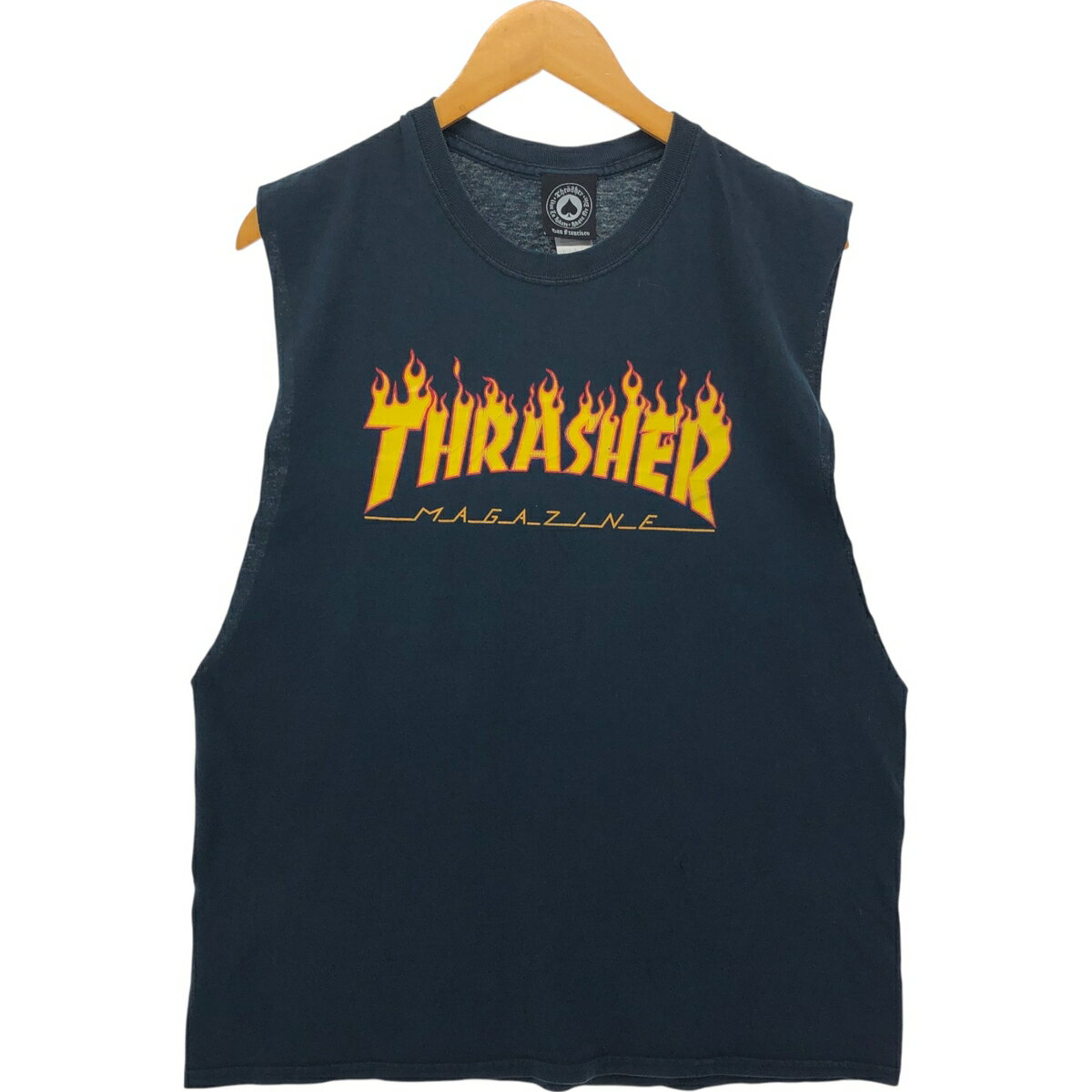 古着 スラッシャー THRASHER ノースリーブ カットオフ ロゴプリントTシャツ レディースL相当 /eaa547460 【中古】 【250516】 【Elulu/エルル】 【SS2603_30】