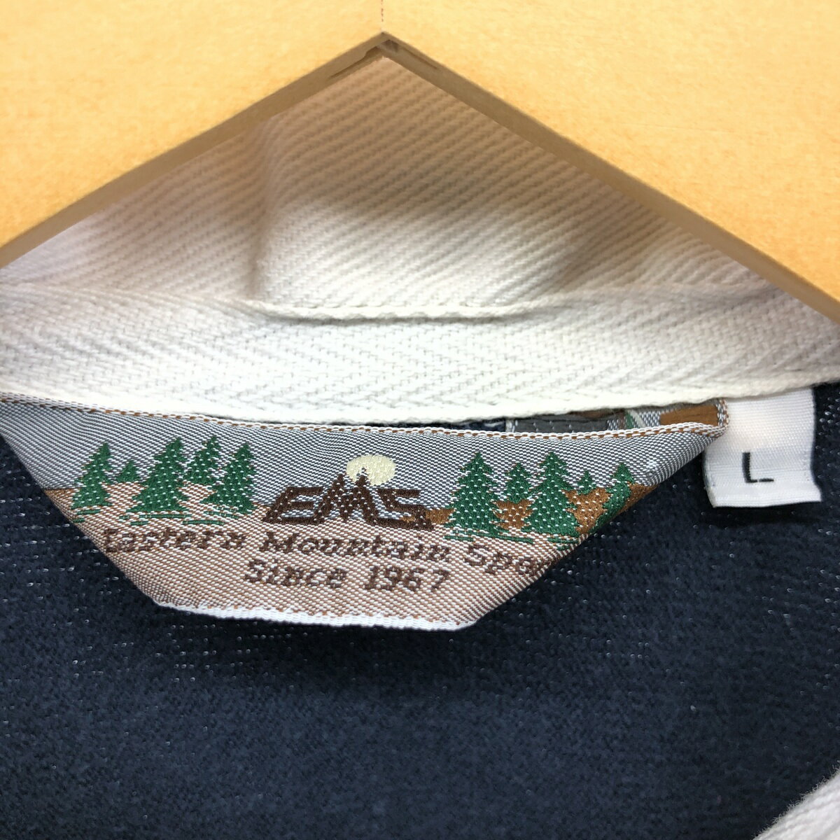 古着 EMS ストライプ柄 長袖 ラガーシャツ メンズL相当 /eaa547909 【中古】 【250510】