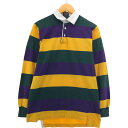 古着 ~90'S ブルックスブラザーズ Brooks Brothers ESTABLISHED 1818 ボーダー柄 長袖 ラガーシャツ メンズM相当 ヴィンテージ /eaa547938 【中古】 【250505】(4)