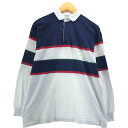 古着 セントジョンズベイ ST JOHN'SBAY マルチボーダー 長袖 ラガーシャツ メンズM相当 /eaa547947 【中古】 【250510】(4)
