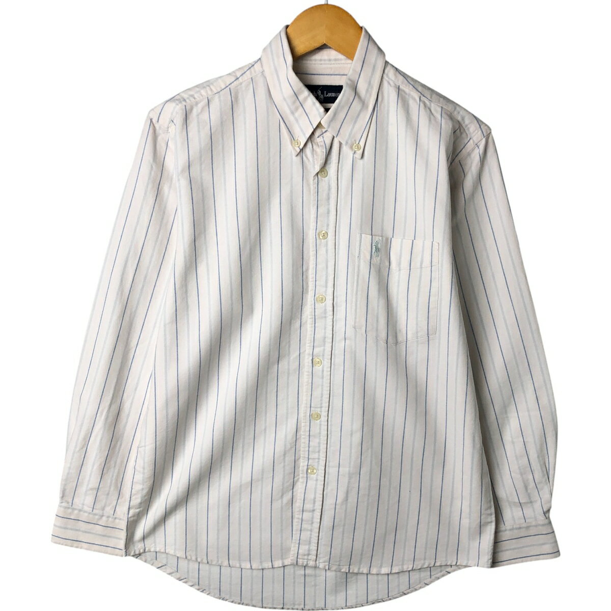 古着 ラルフローレン Ralph Lauren 長袖 ボタンダウンストライプシャツ メンズM相当 /eaa548004 【中古】 【250516】 【NL2503】